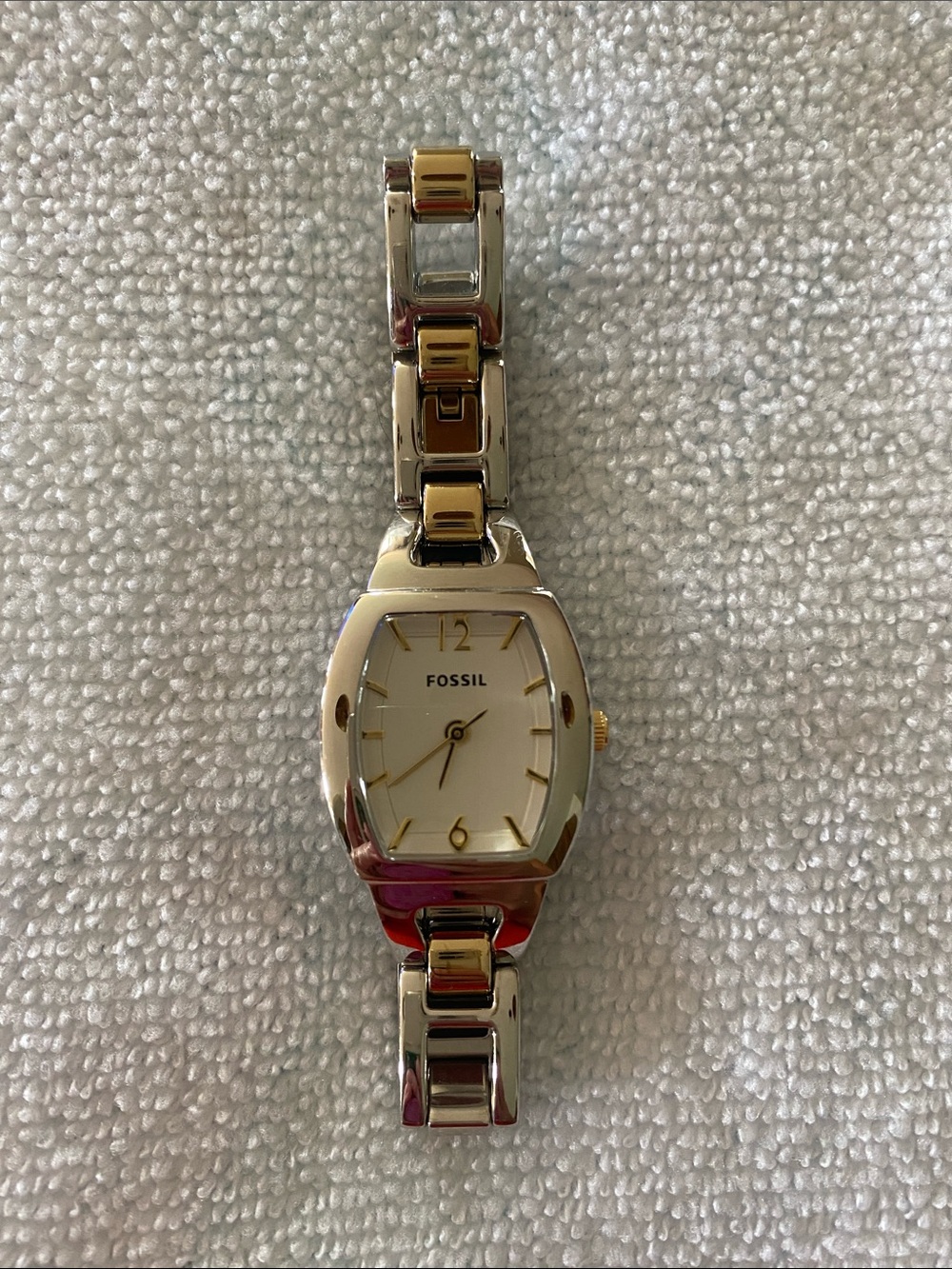 Fossil Women's Two-Tone Silver and Gold Link Watch